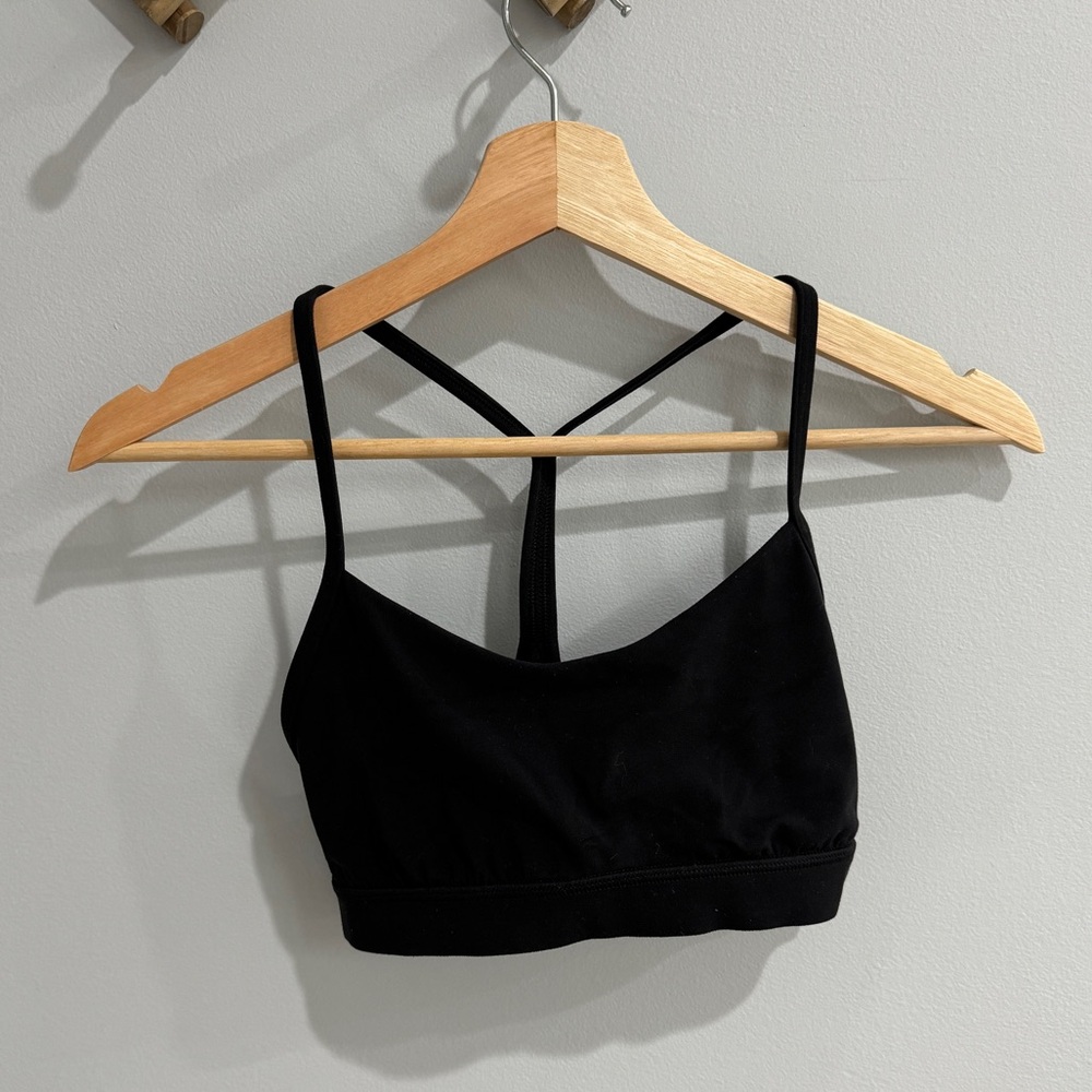 lululemon Flow Y Bra Nulu Light Support Sports Bra, A–C Cups - in Black
